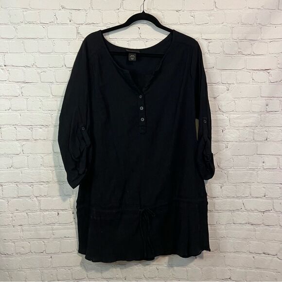 Lane Bryant Black Tunic Size 18/20 - Picture 1 of 6
